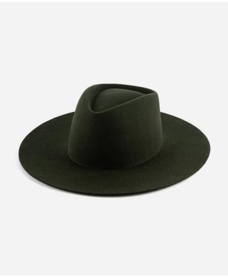 Dakota Wide Brim Felt Hat with Triangle Crown