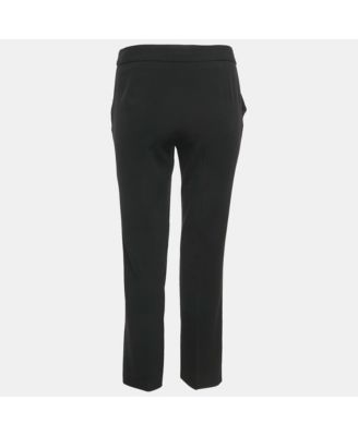 Women's Cheap And Chic Black Crepe Formal Trousers