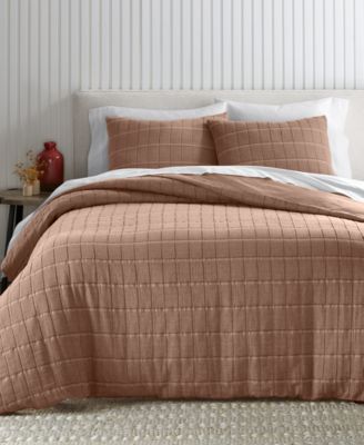 Textured Check 3-Pc. Comforter Set, Full/Queen, Exclusively for Macy's