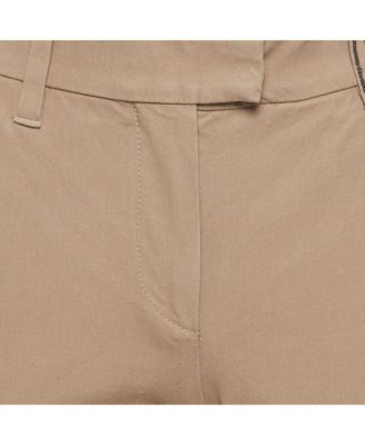 Women's Monili Detail Cotton Trouser