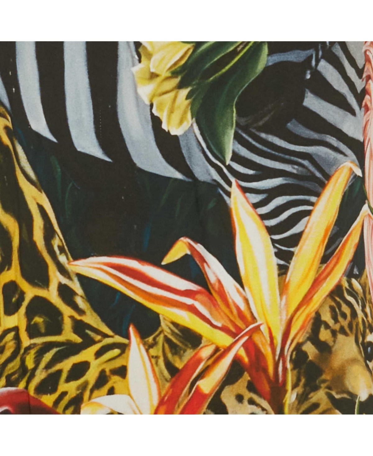 Pre-Owned Roberto Cavalli Women's Green Tropical Print Jersey Mini Dress