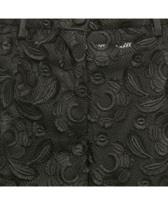 Women's Applique Detail Mesh And Tulle Trousers