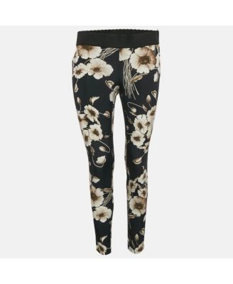 Women's Floral Print Silk Blend Pants