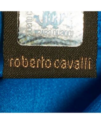 Women's Blue Silk Tie-Up Trousers