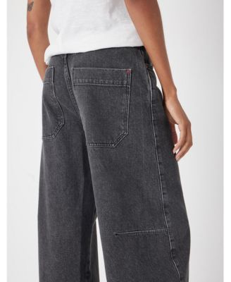 Women's Bree Horseshoe Barrel Leg Jeans