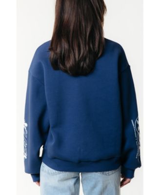 Women's Logos Dropped Shoulder Sweat