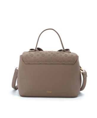 Noble Cross-Bow Embossed Small Satchel Bag