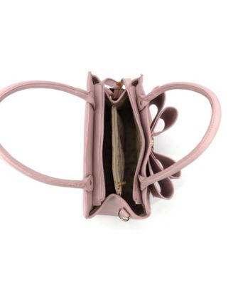 Royal Cross-Elegance Bow Medium Satchel Bag