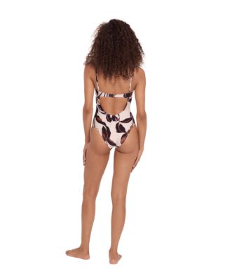 Women's Bandeau Neck One-Piece Swimsuit