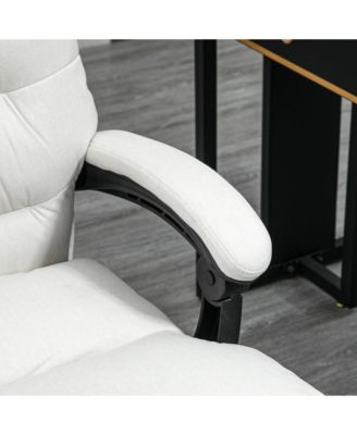 Microfibre Massage Office Chair with Heat, Reclining, Light