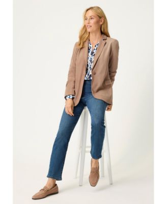 Women's Faux Suede Blazer