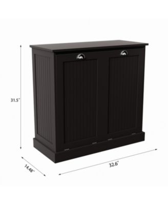 Cabinet with Two-Bin Tilt-Out Laundry Sorter Cabinet