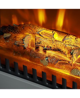 Electric Fireplace Heater with Realistic LED Flames