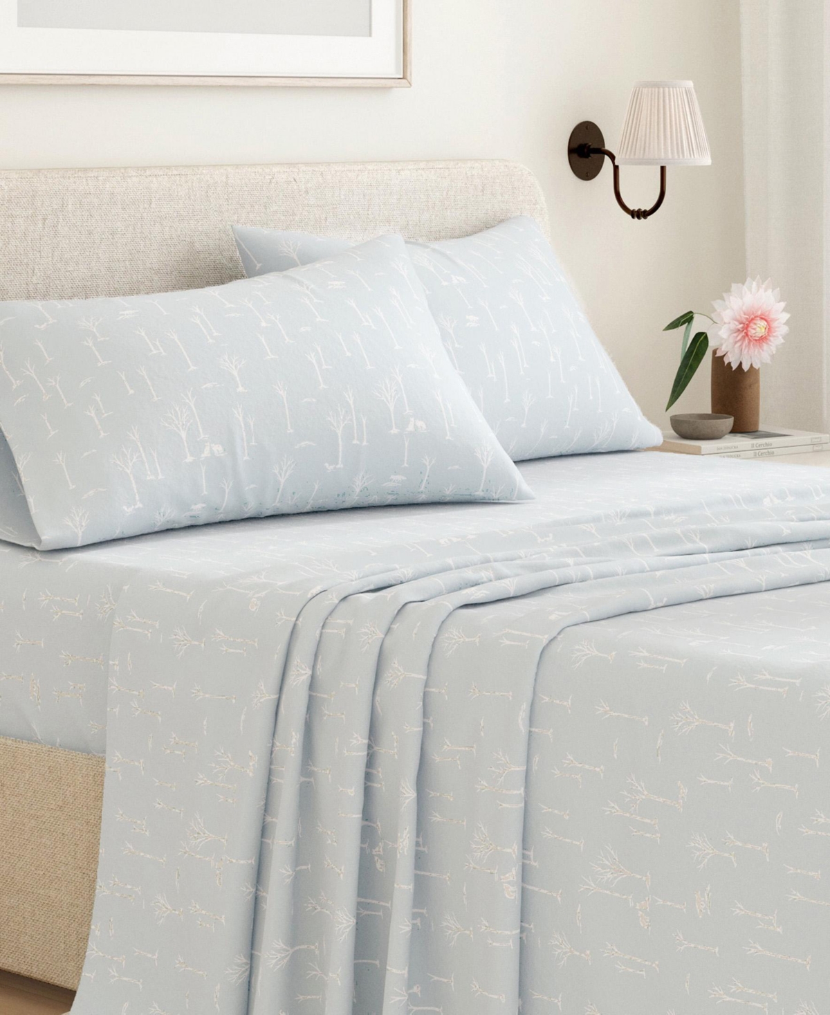Linery & Co. Ultra-Soft Turkish Cotton Flannel Lodge Print Sheet Set