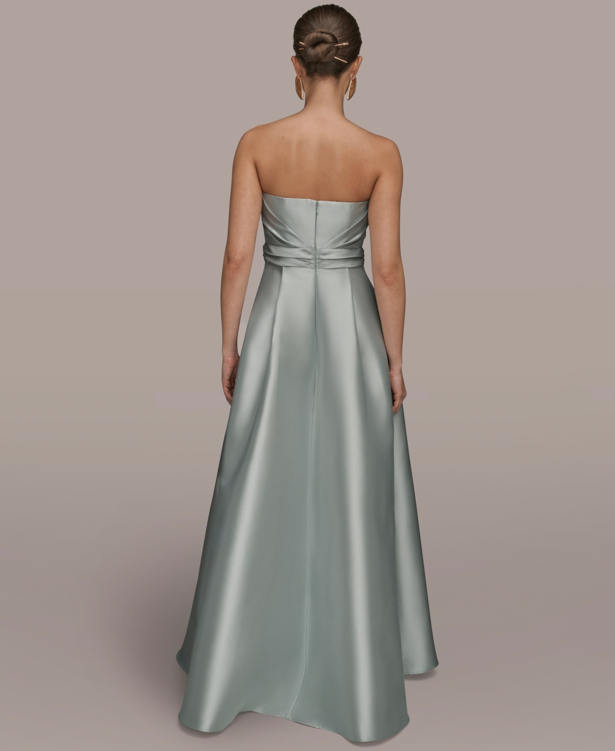 Donna Karan New York Women's Strapless Asymmetrical Ball Gown