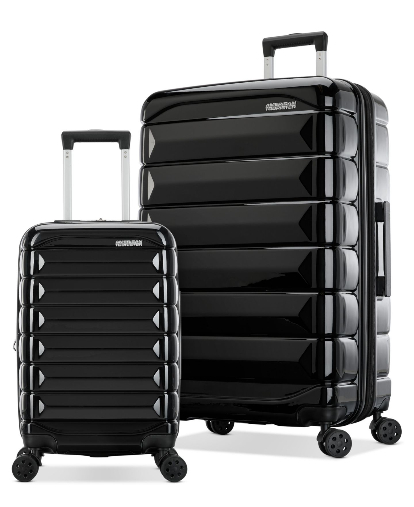 Чемоданы American Tourister Kontour 2-Pc. Spinner Luggage Set, цвет: Чёрный — фото 1