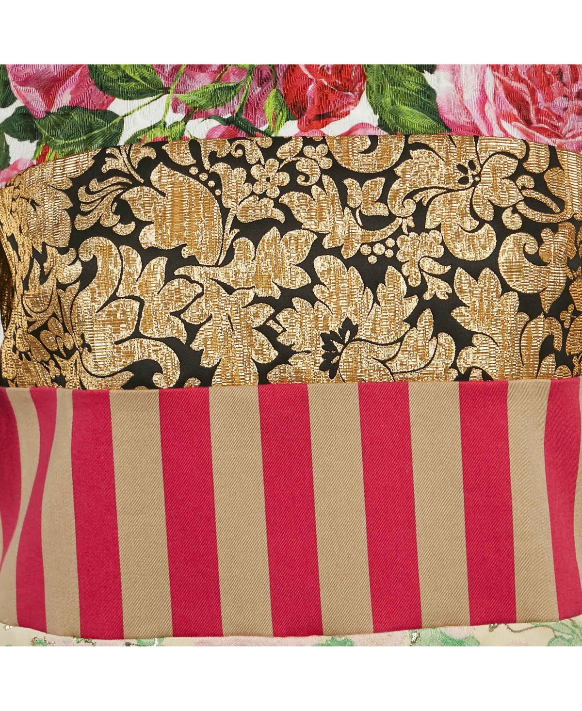 Pre-Owned Dolce & Gabbana Women's Multicolor Jacquard Panelled Mini Dress