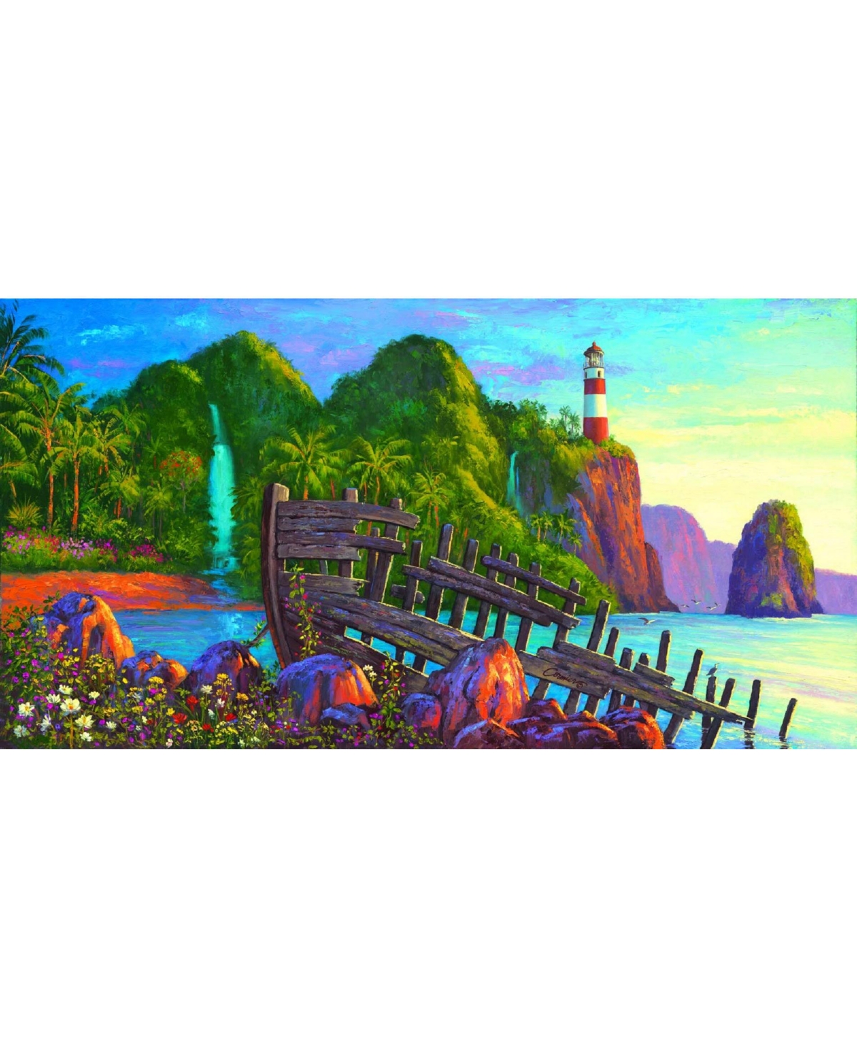 SunsOut Paradise Cove 500 piece Jigsaw Puzzle for Adults