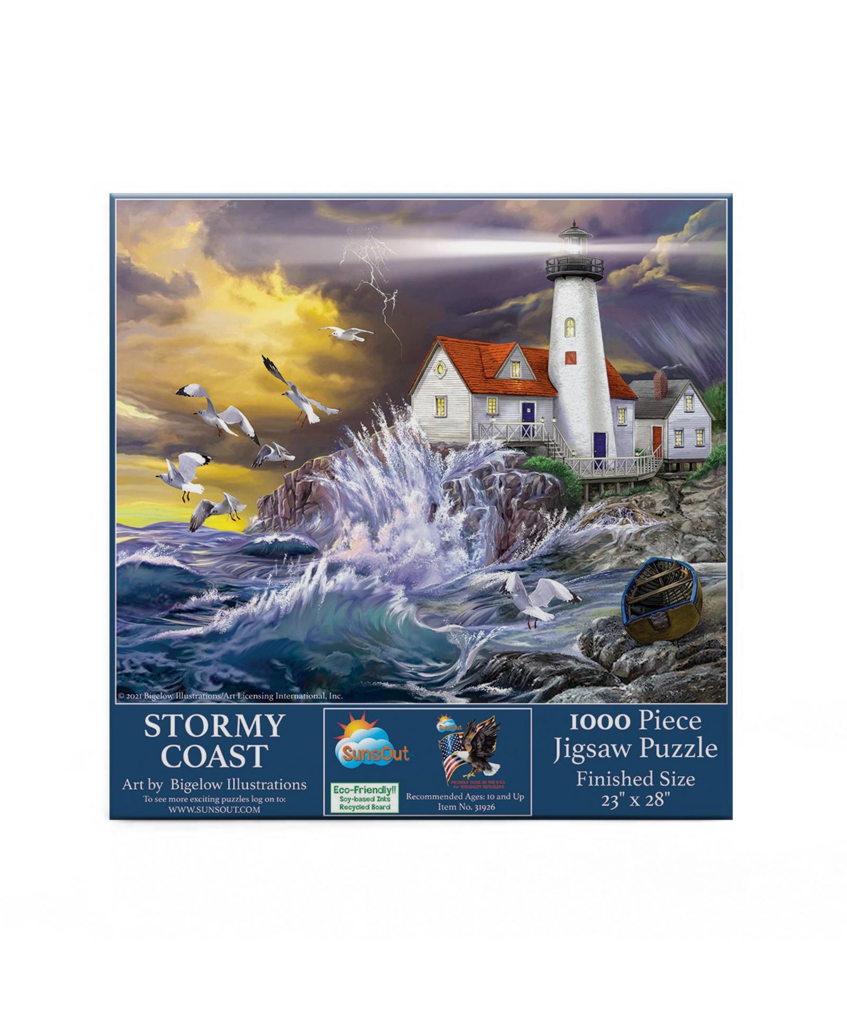 SunsOut Stormy Coast 1000 piece Jigsaw Puzzle for Adults