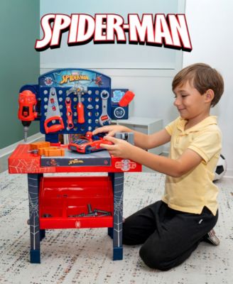 Spider-Man Tool Bench Playset with Take Apart Car, 55 Pieces
