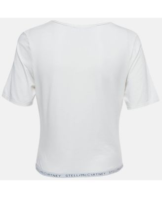Women's White Logo Band Jersey T-Shirt