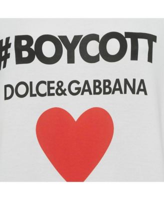  Logo Boycott Cotton T-Shirt