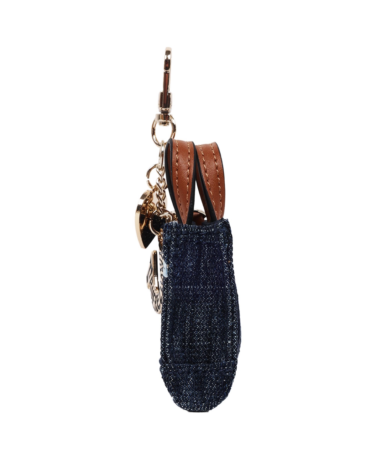 True Religion Mini Denim Tote Bag Charm