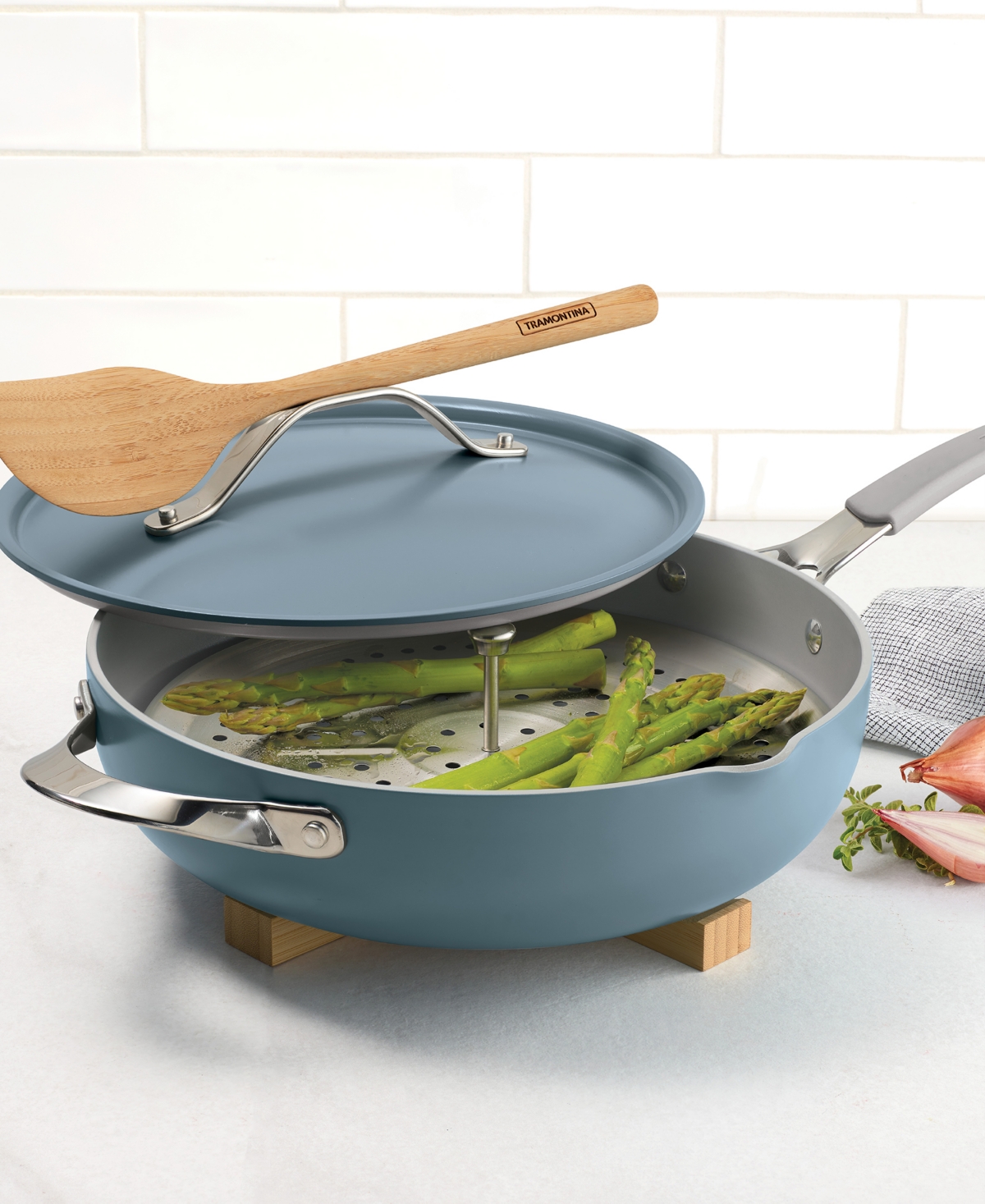 Tramontina All-in-One Forged 5-Pc. Aluminum Ceramic Jumbo Cooker Set