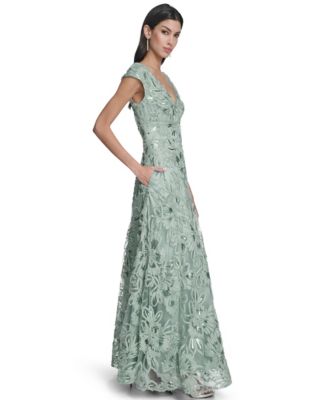 Women's V-Neck Ball Gown