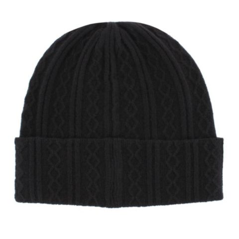 Мужская шапка TRAFALGAR The Windsor Merino Wool Cable Knit Beanie, цвет: Чёрный