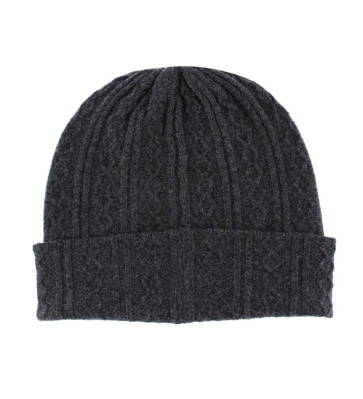 Trafalgar Men's The Windsor Merino Wool Cable Knit Beanie