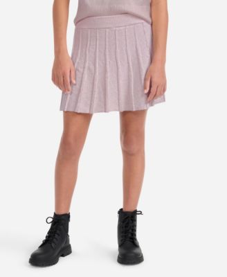 Girls' Pleated Sweater Skirt