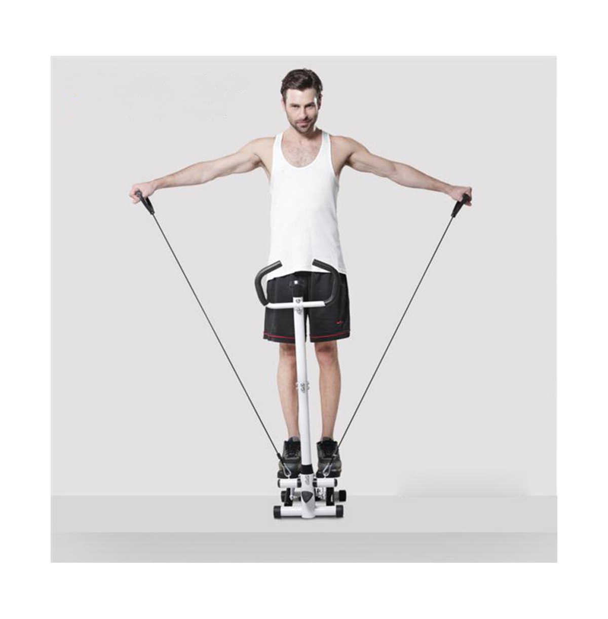 Artudatech Stepper Machine with Handles & Resistance Cords for Low-Impact Full Body Cardio, Features Lcd Display