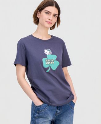 Juniors' Hello Kitty Shamrock T-Shirt