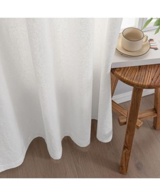 100% Linen Room Darkening Back Tab Single Panel, Heavy Duty