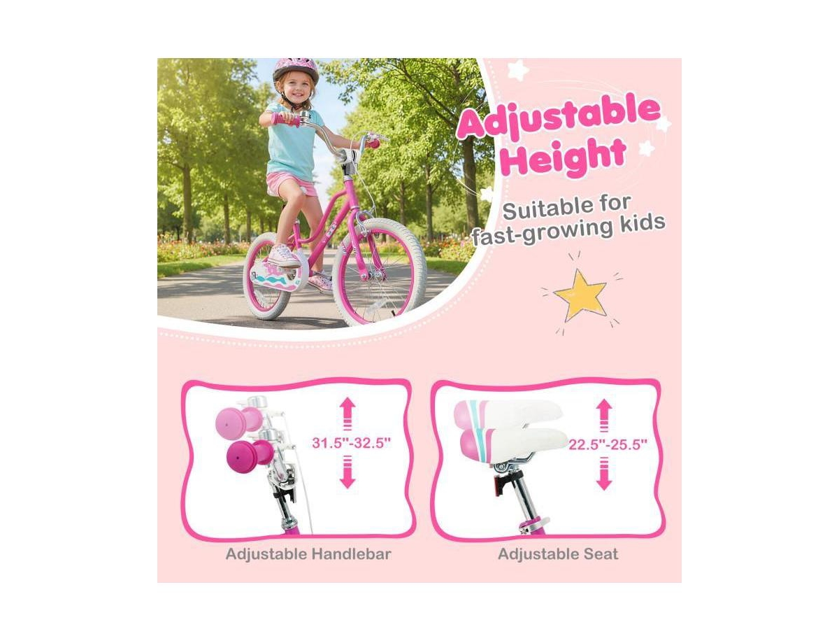 Hongge 16 Inch Kids Bike with Adjustable Handlebar