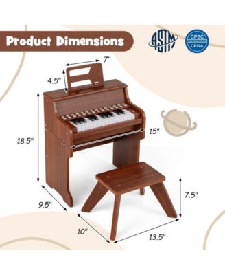 25 Key Mini Digital Piano with Stool