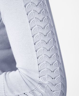 Women's Pointelle 3/4-Sleeve Sweater