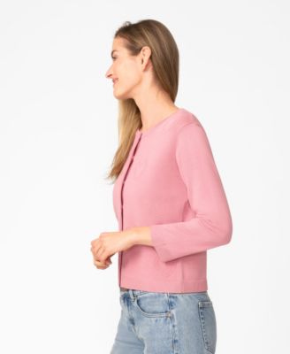 Women's Heart Stitch Button Cardigan Sweater