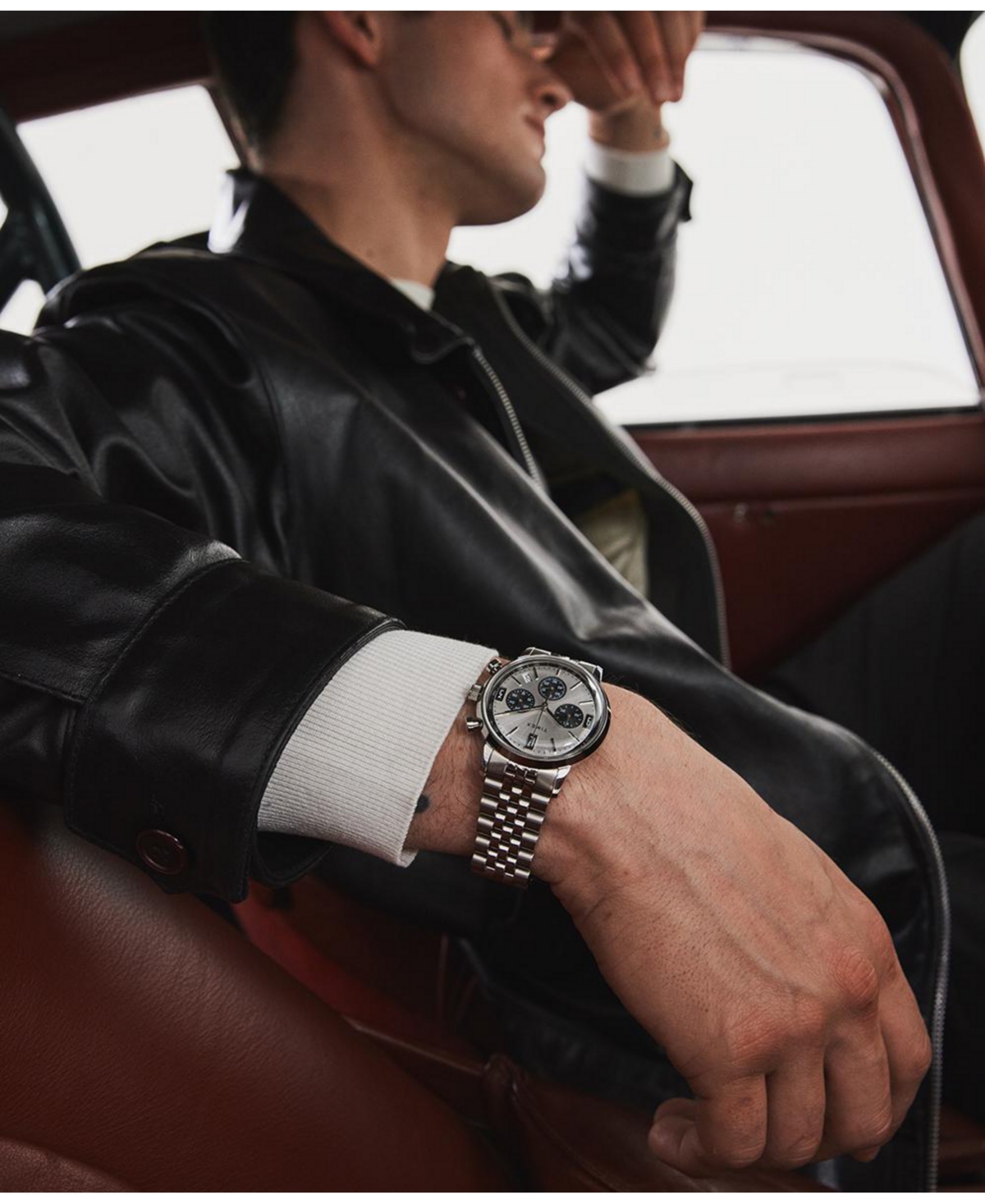 Timex Men's Chronograph Silver-Tone Stainless Steel Watch, 40mm