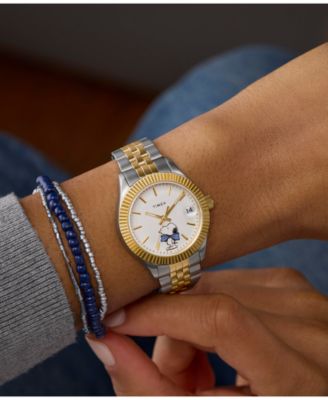 Women's Quartz Analog Two-Tone Stainless Steel Watch, 34mm