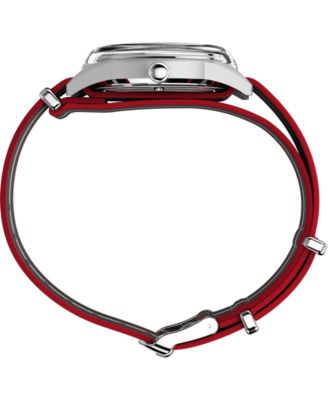 Men's Quartz Analog Black Fabric Watch, 38mm