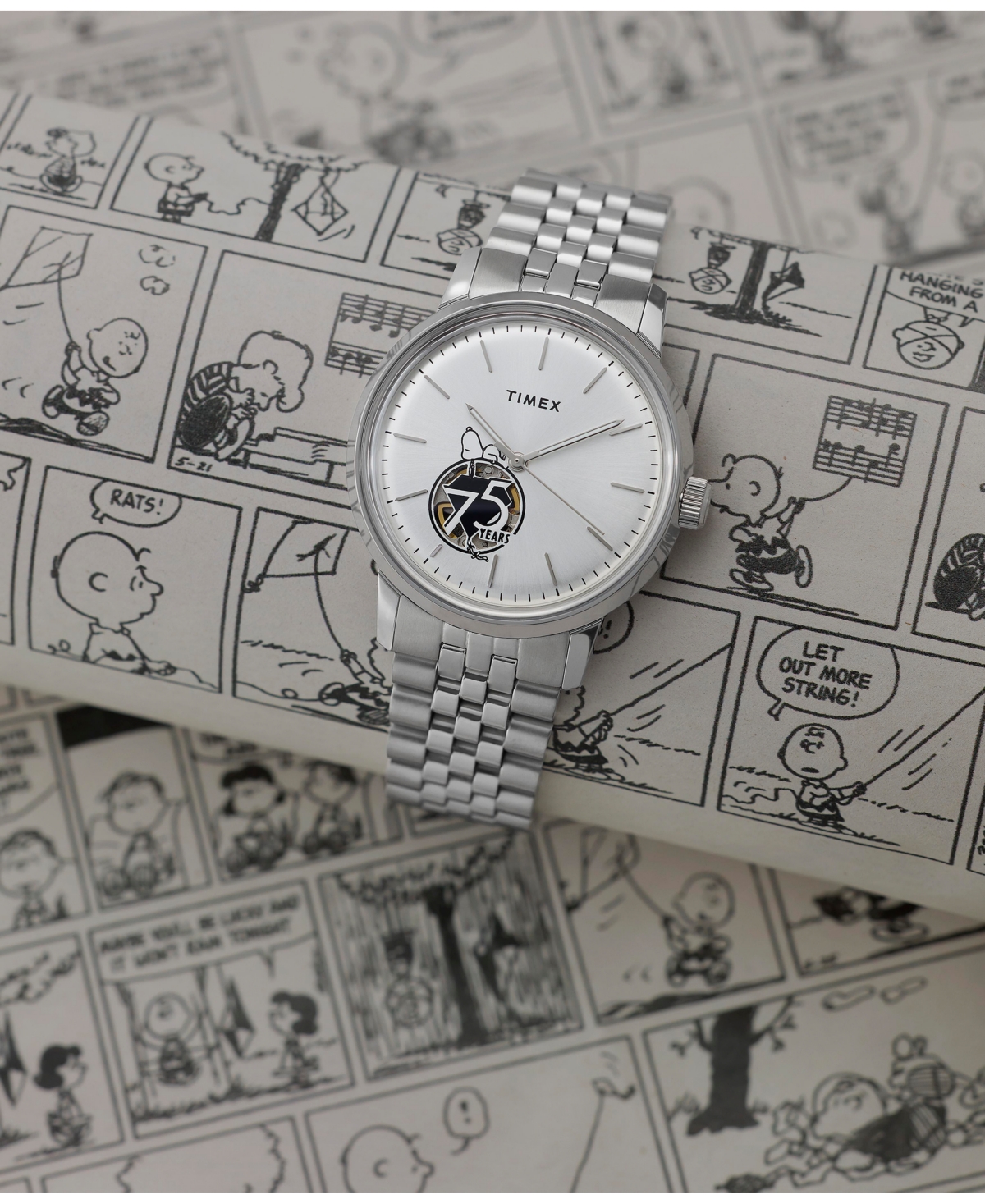 Timex Men's Mechanical Automatic Silver-Tone Stainless Steel Watch, 40mm