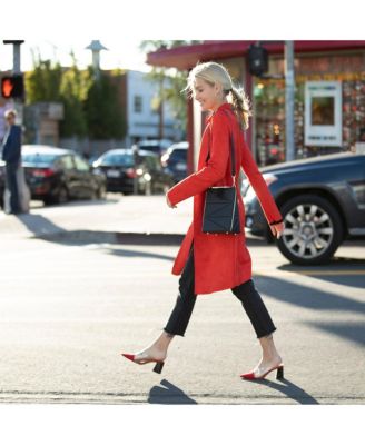 Leather Convertible Backpack Purse Crossbody Bag with Gold Handle