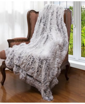 Soft and Fuzzy Reversible Shaggy Throw, 60" x 70"