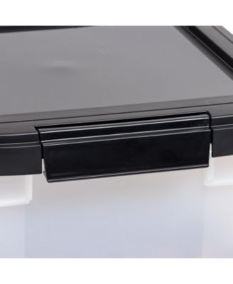 32.5qt/25lbs Pet Food Container with Sealed Top, Black