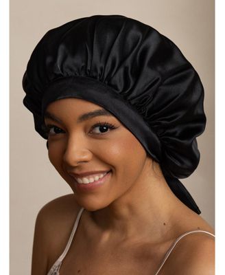 Women's Mulberry Silk Bonnet with Long Ribbons
