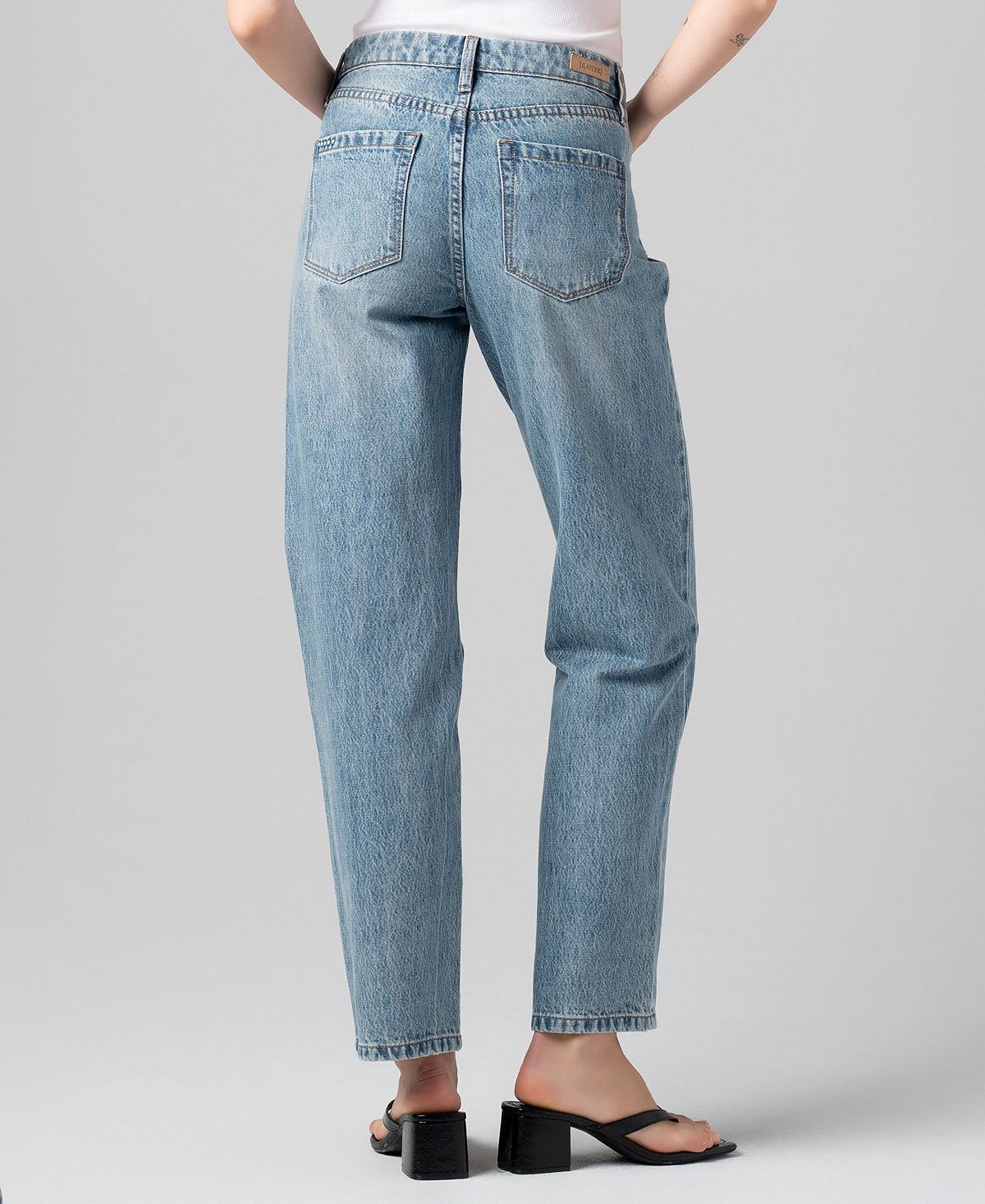 BLANK NYC Women's Five Pocket Classic Straight Leg Jeans view 4 — MAYCSS fashion products