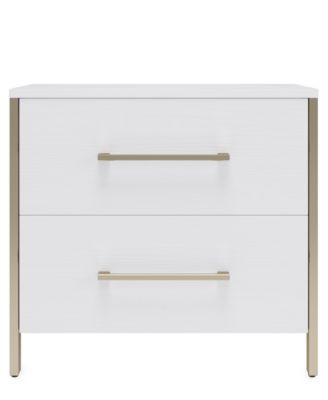 Emila 3-Pc. Queen Bed Set Upholstered Queen Bed, 2-Drawer Nightstand and Dresser