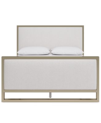 Emila 3-Pc. King Bed Set Upholstered King Bed, 2-Drawer Nightstand and Dresser